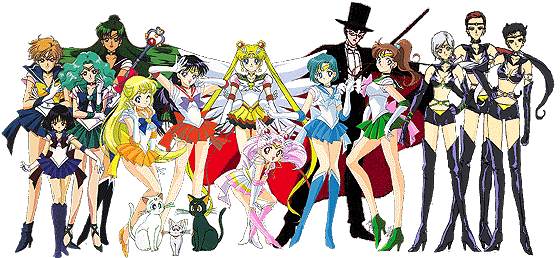 All the characters of SailorMoon 